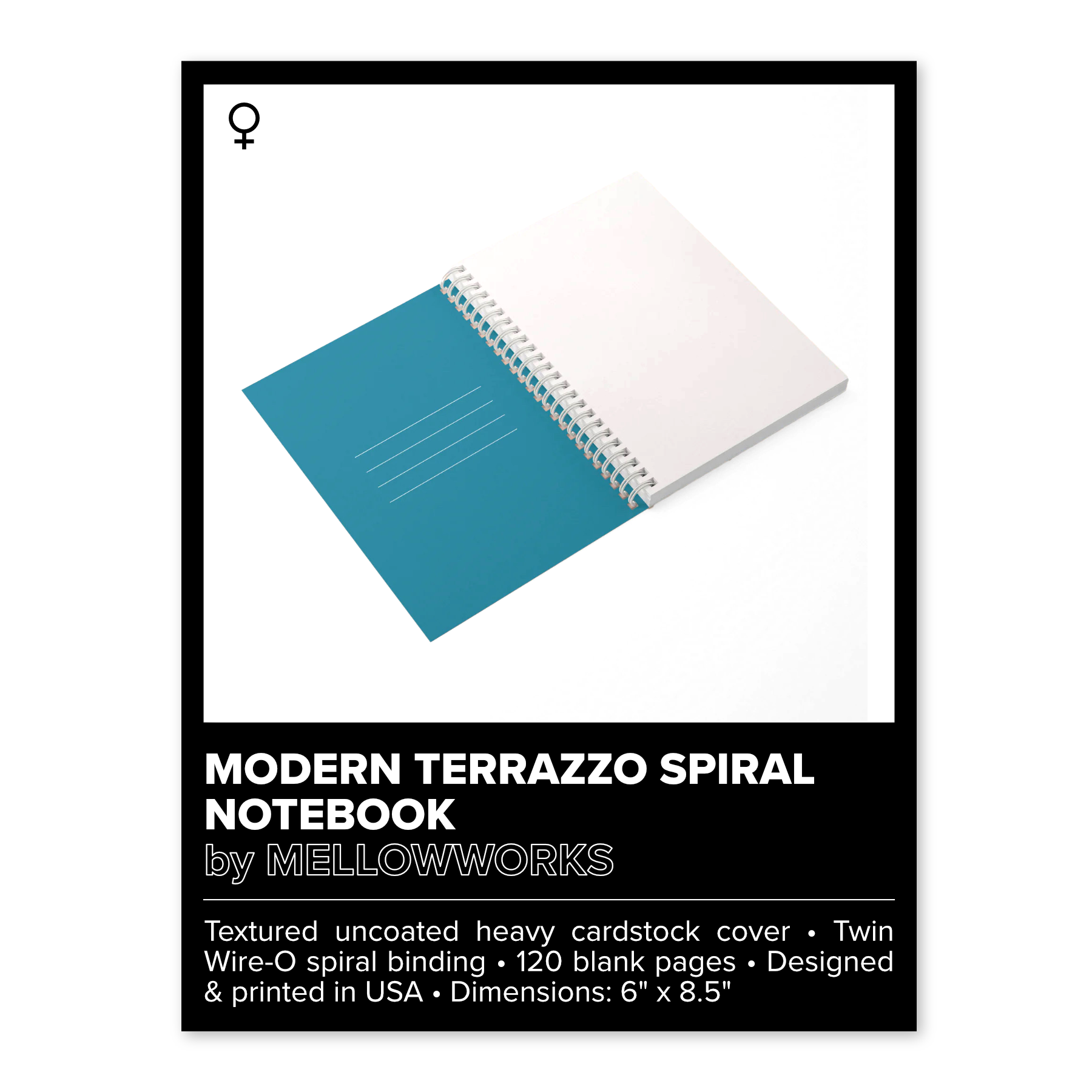MODERN TERRAZZO SPIRAL NOTEBOOK