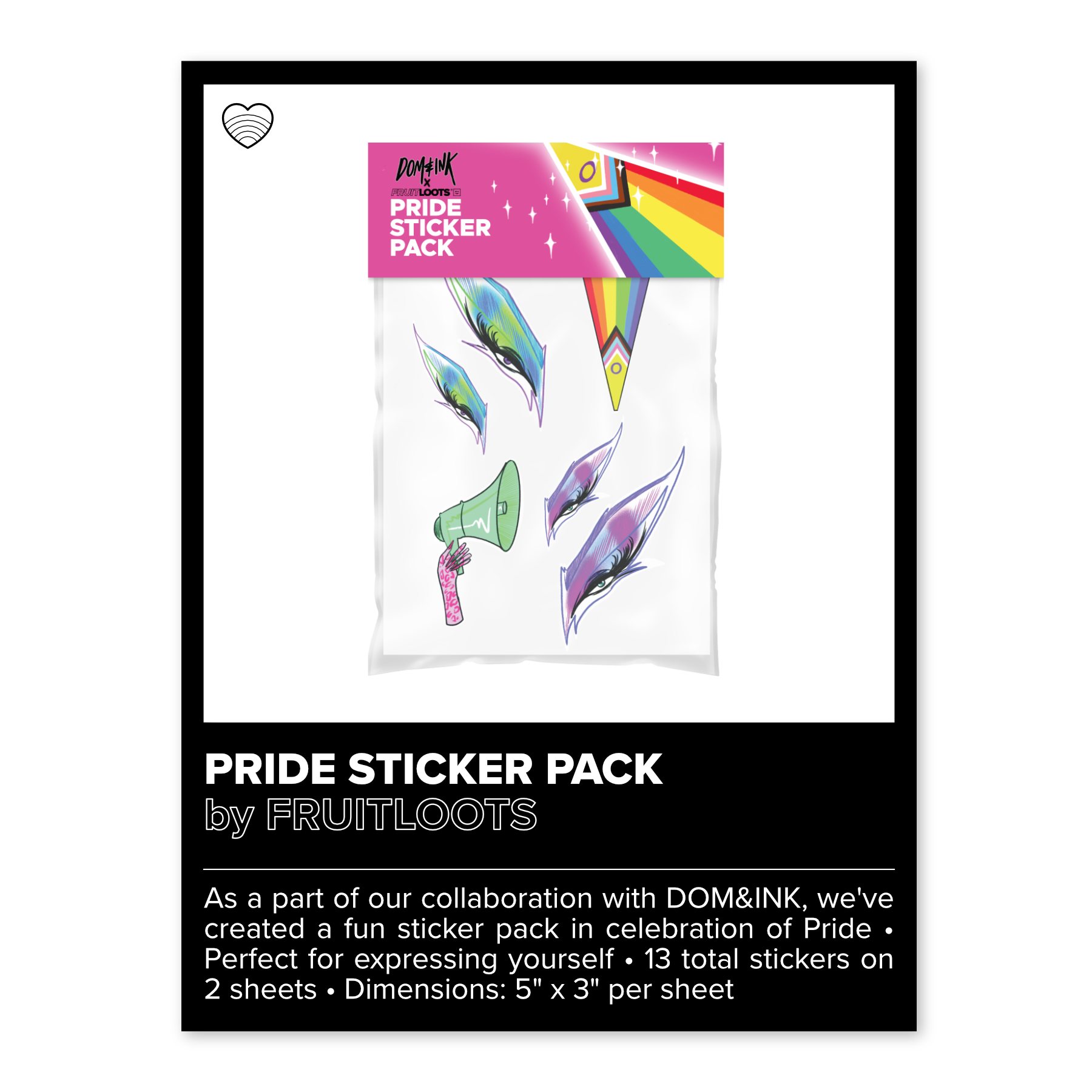 FRUITLOOTS PRIDE STICKER PACK