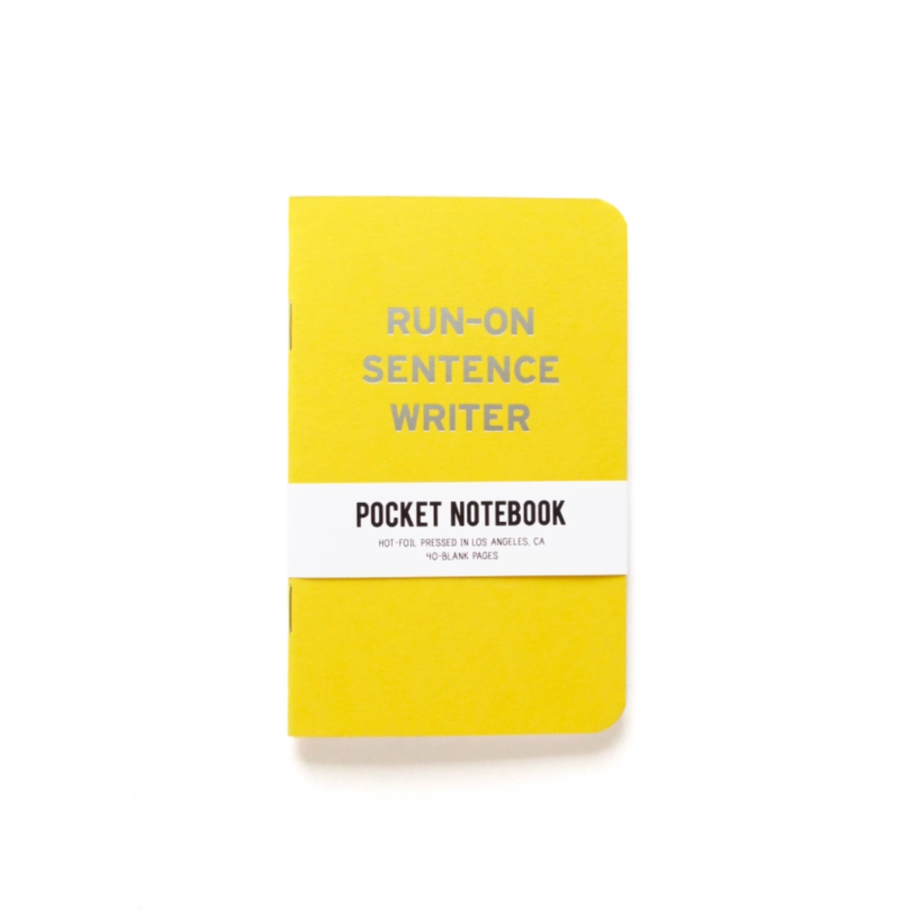 'RUN ON SENTENCE' POCKET NOTEBOOK by WORD FOR WORD