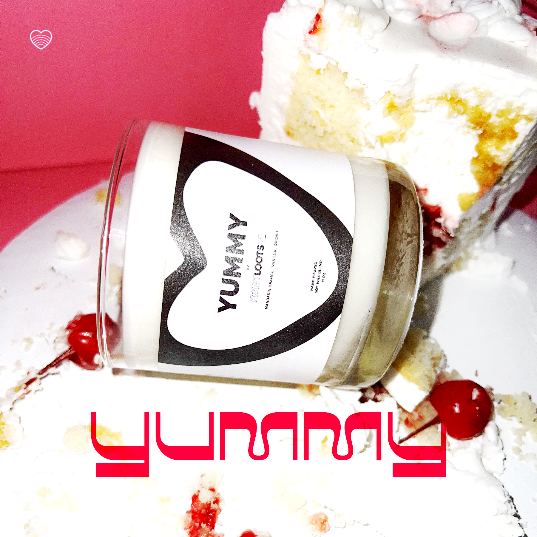 Yummy Candle sitting in a yummy looking cake.