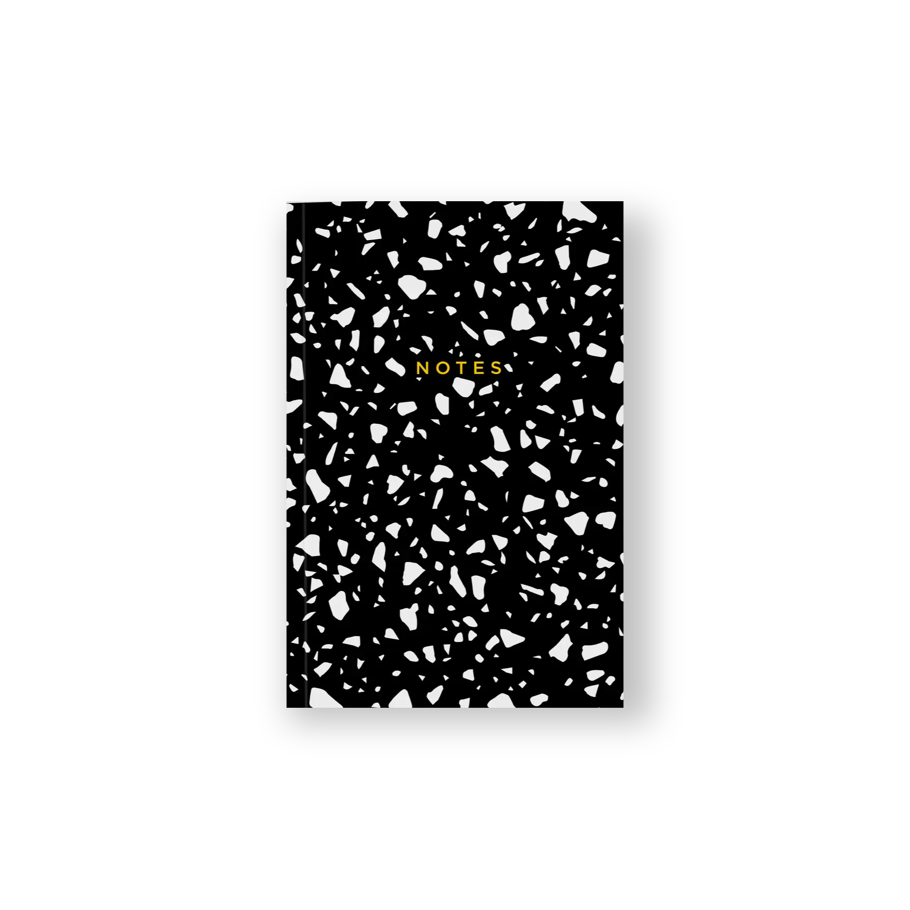 BLACK TERRAZZO LINED NOTEBOOK