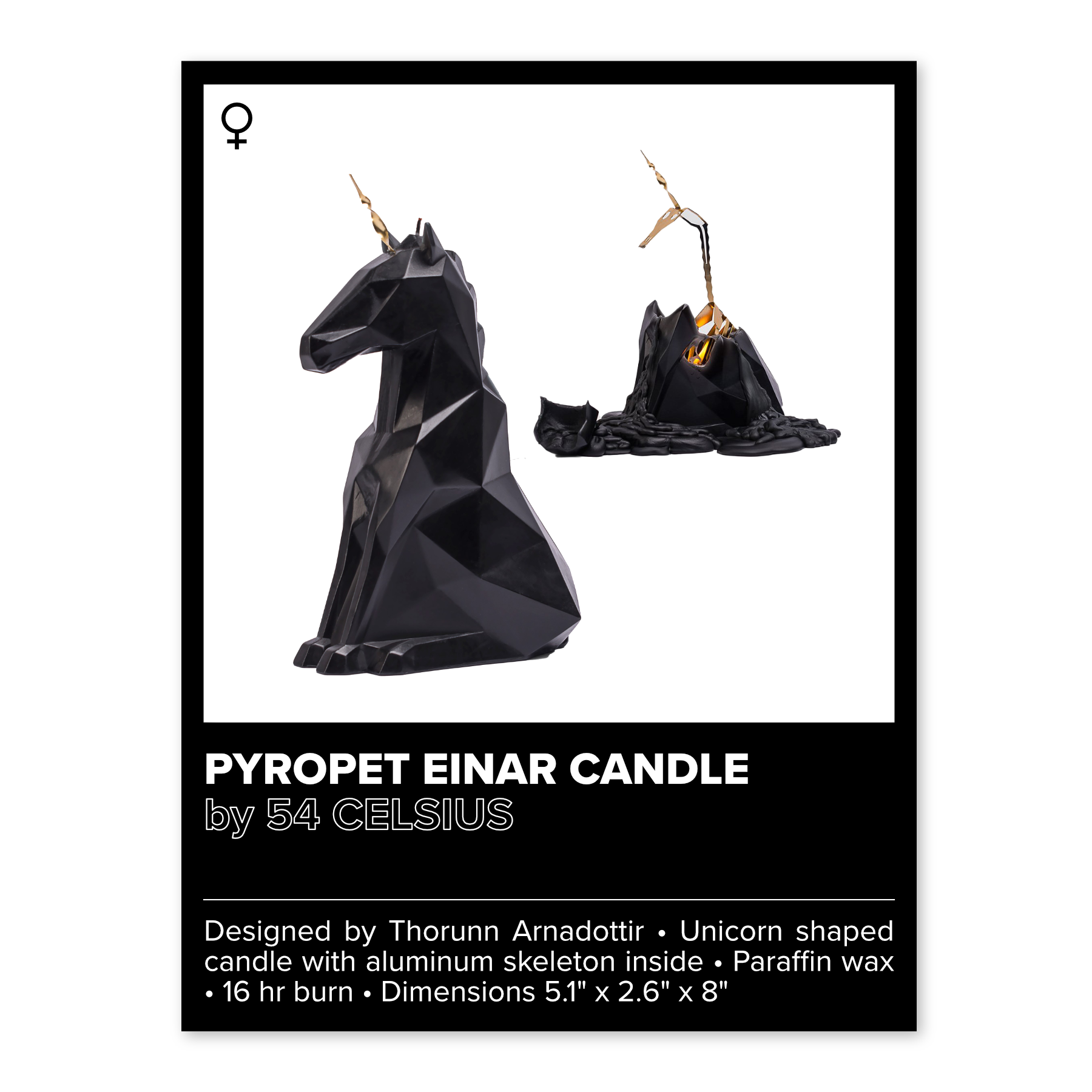 PYROPET UNICORN CANDLE