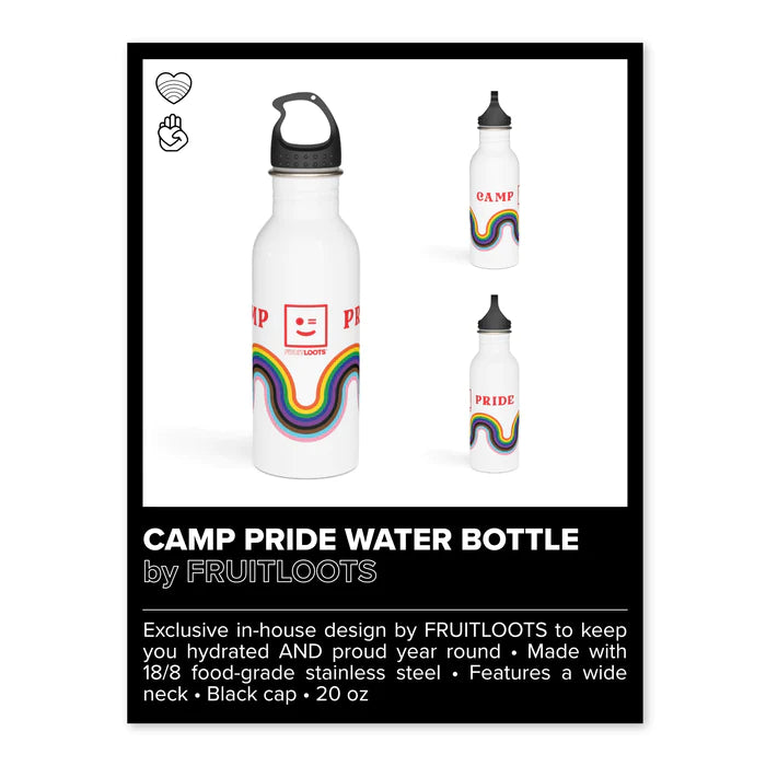 2023 CAMP PRIDE STAINLESS STEEL WATER BOTTLE