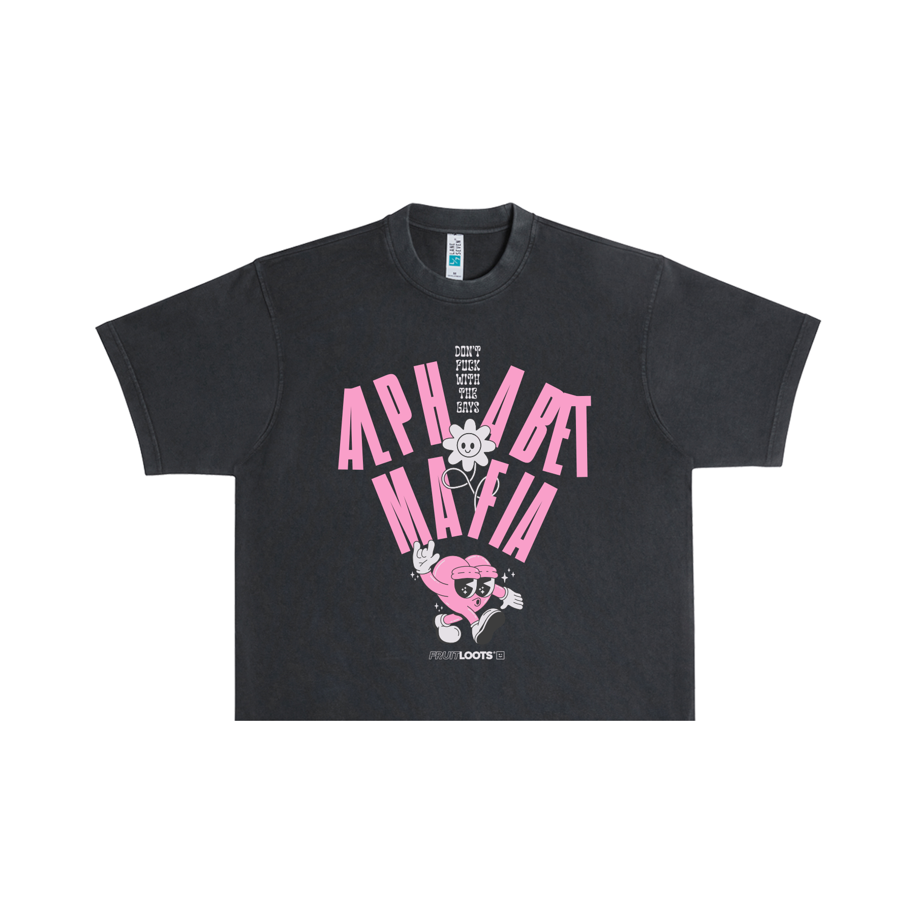 'ALPHABET MAFIA' CROPPED TEE BY FRUITLOOTS