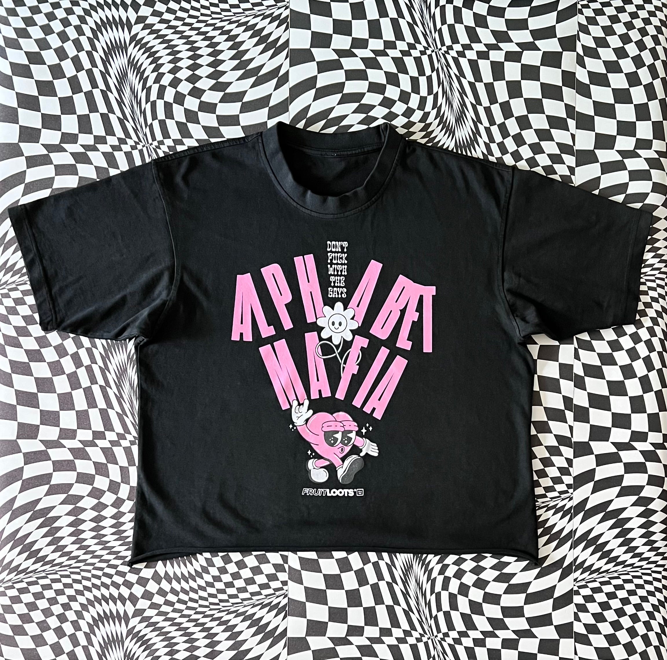 'ALPHABET MAFIA' CROPPED TEE BY FRUITLOOTS