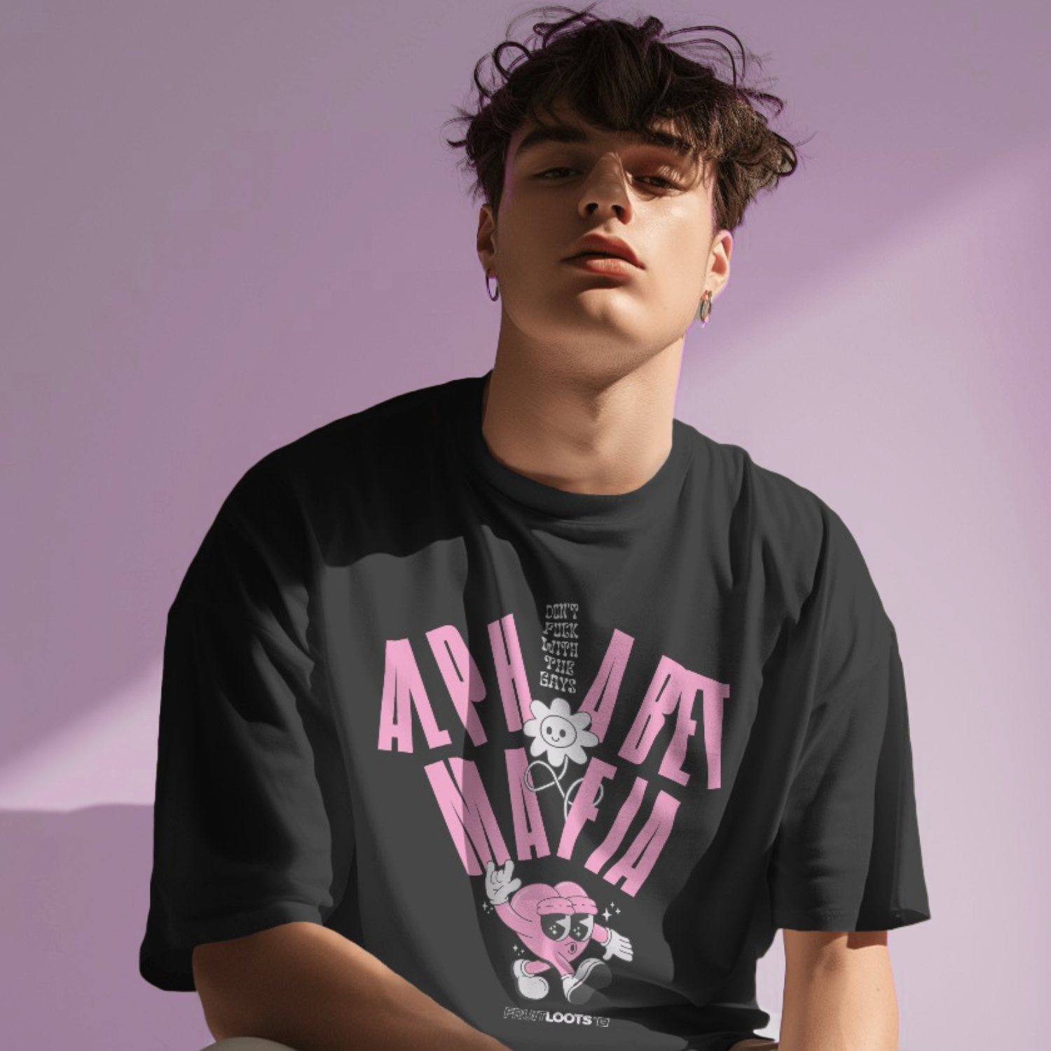 'ALPHABET MAFIA' CROPPED TEE BY FRUITLOOTS