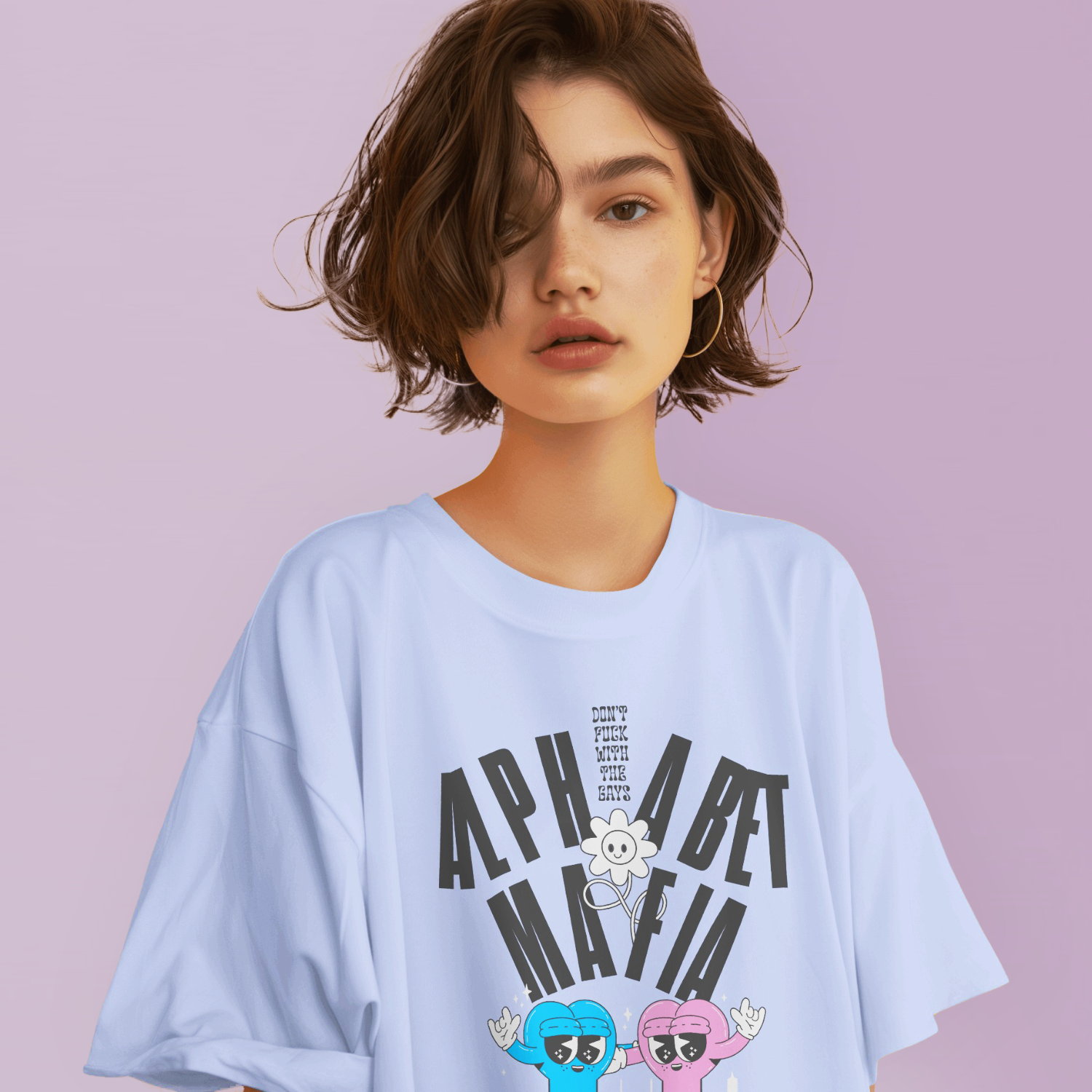 'ALPHABET MAFIA' CROPPED TEE BY FRUITLOOTS