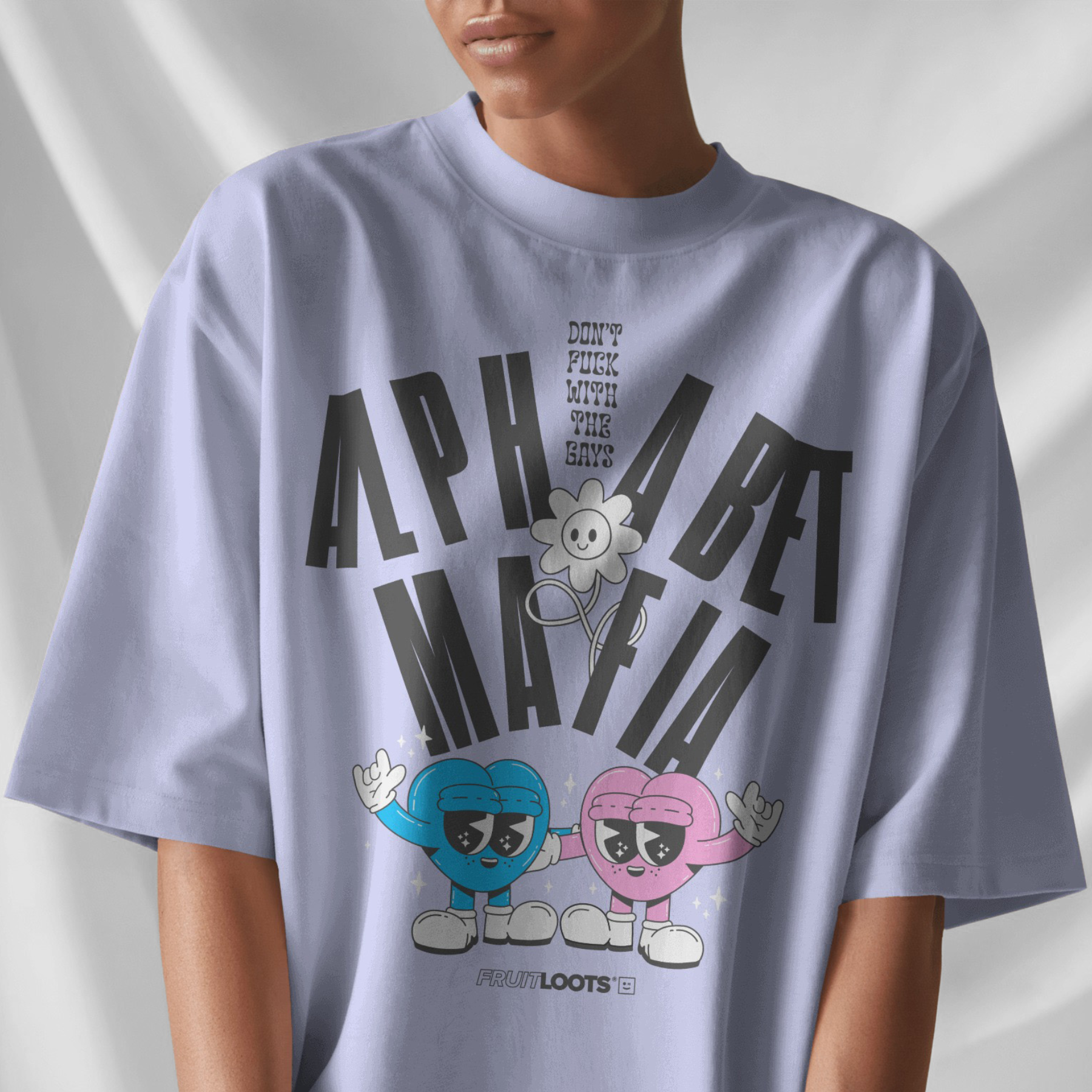 'ALPHABET MAFIA' CROPPED TEE BY FRUITLOOTS