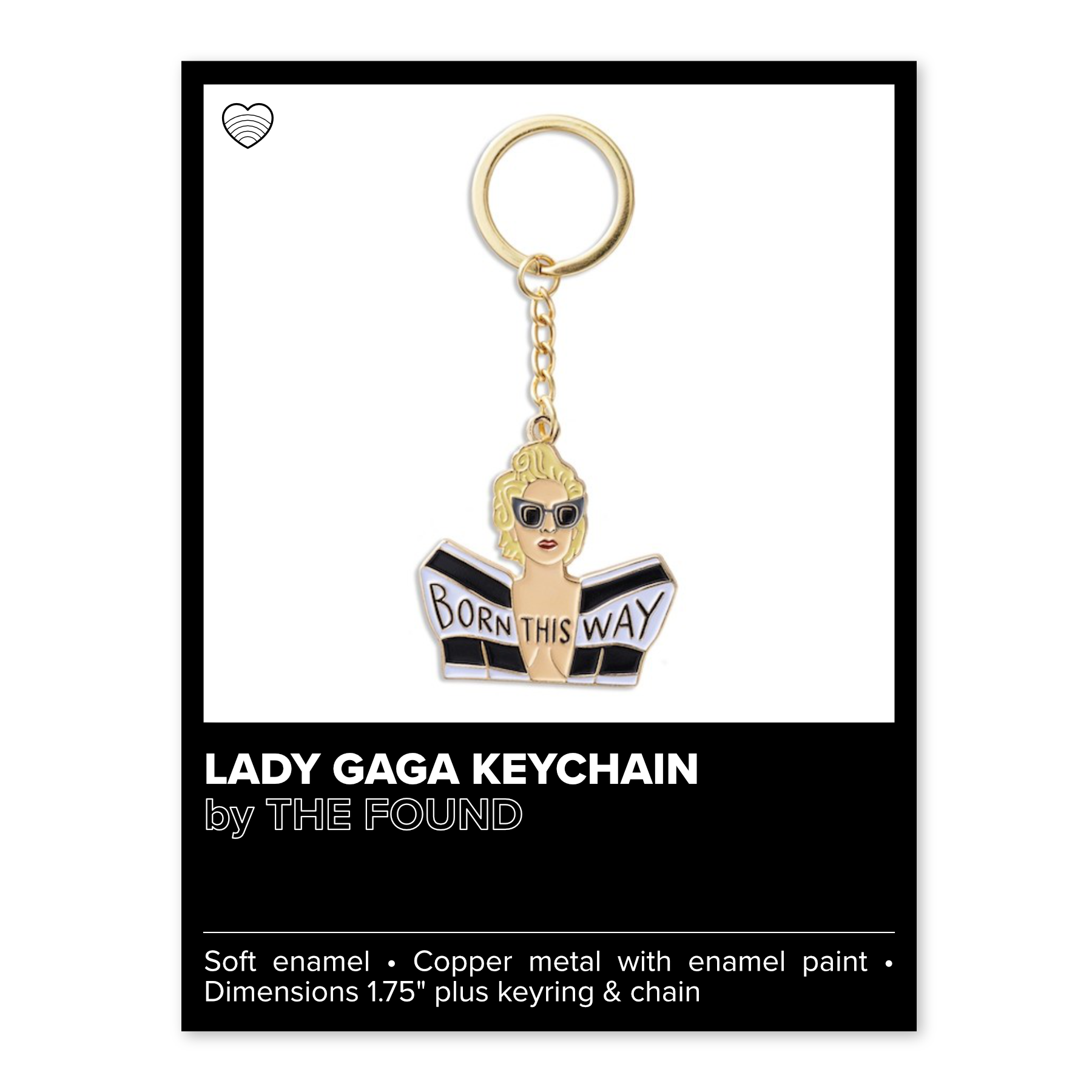 LADY GAGA KEYCHAIN