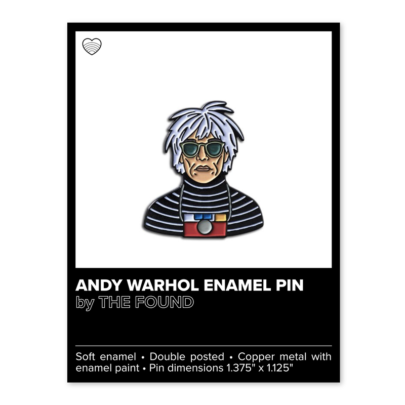 ANDY WARHOL ENAMEL PIN